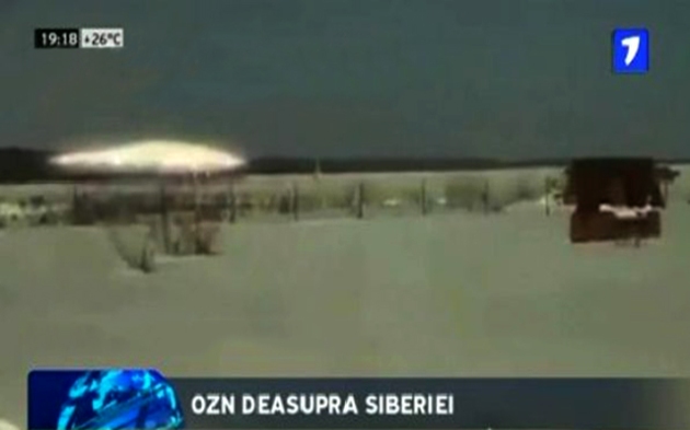 OZN surprins în momentul decolării de o televiziune particulară Rusă în Siberia